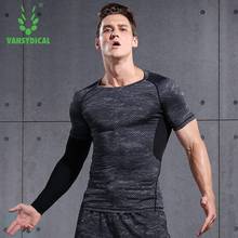 Camiseta deportiva de manga larga y corta para hombre, ropa deportiva Vansydical para correr, ejercicio y gimnasio 2024 - compra barato