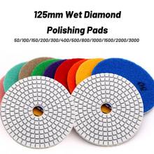 1PC 5 inch 125mm Wet Diamond Polishing Pads Marble Granite Individual Set Grits Wholesale Price 2024 - buy cheap