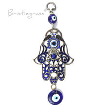 BRISTLEGRASS-amuletos de pared azul con forma de ojo colgante, amuletos, amuleto de la suerte, decoración de protección 2024 - compra barato