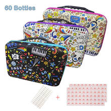 60 bottles of diamond painting accessories container storage bag box suitcase 5D cartoon sky diamond embroidery tool handbag 2024 - buy cheap