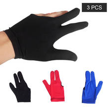 3 шт., высококачественные бильярдные перчатки с тремя пальцами, бильярдные перчатки для мужчин и женщин, унисекс, спортивные перчатки для снукера, аксессуары 2024 - купить недорого