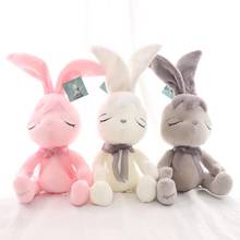 Conejo de peluche de 26cm para niños, muñeco de peluche suave para bebés, regalos de cumpleaños 2024 - compra barato