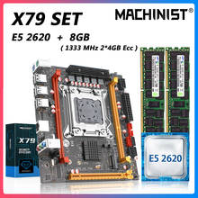 Machinist X79 Motherboard Set With LGA 2011 Intel Xeon E5 2620 cpu DDR3 2Pcs*4GB =8GB 1333MHz ECC NVME/NGFF M.2 X79 V2.73 2024 - buy cheap