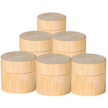 5/10/20/30 g Natural Bamboo Refillable Bottle Cosmetics Jar Box Makeup Cream Storage Pot Container Portable Round Bottle 2024 - buy cheap