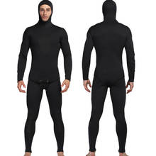 Myledi-terno de mergulho masculino de neoprene, 3mm, roupa de mergulho para homens, natação, surf, com suspensórios, calças e jaqueta 2 tamanhos 2024 - compre barato