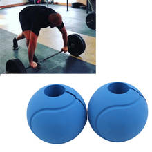 1 Pair Candy Color Barbell Hand Ball Grips Dumbbell Kettlebell Fat Grip Silicone Pull Up Weightlifting Gym Fitness Equipments 2024 - buy cheap