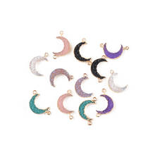 10 Uds. De joyería hecha a mano con forma de Luna, joyería hecha a mano, collar, pendientes, accesorios para el cabello, materiales 2024 - compra barato