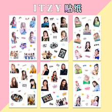 Pegatinas autoadhesivas de Kpop ITZY, calcomanías creativas impermeables para decoración de teléfono móvil, ordenador, k-pop ITZY, 2 unids/set por juego 2024 - compra barato