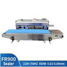 FR-900 Food Bag Continuous Sealing Machine Automatic Plastic Film Packaging Machine Auxiliary Equipment Printing Machine Date 2024 - купить недорого
