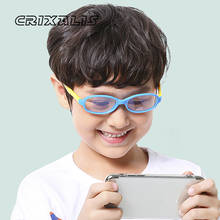 CRIXALIS Oval Blue Light Blocking Glasses Kids Computer Eyeglasses Children's Ultralight Optical Spectacle Frame Girl Boy UV400 2024 - buy cheap