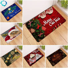 Merry Christmas Xmas Tree Gift Doormat Door Mat  Entrance Rug Home Carpet Living Room Bathroom Kitchen Floor Mats Anti Slip 2024 - buy cheap