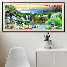 DIY 5D Diamond Painting Flower Tree Scenery Cross Stitch Full Square Round Peacock Diamond Embroidery Handwork Rhinestone Art 2024 - buy cheap