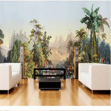 milofi custom large wallpaper mural European American pastoral retro nostalgic rainforest high-end background wall 2024 - buy cheap