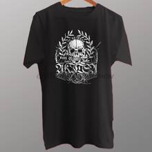 Akitsa Me Ne Frego черная футболка из хлопка с металлической лентой Новинка 2024 - купить недорого
