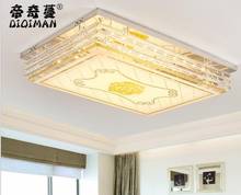 Living room crystal lamp led rectangular ceiling lamp modern minimalist bedroom dining room lamp decoration lighting 2024 - buy cheap