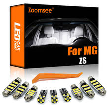 Zoomsee 6 шт. внутренсветодиодный лампа для MG ZS 2017-2020 Canbus автомобильная лампа Внутренняя купольная карта для чтения багажника светильник ошибок комплект автомобильной лампы 2024 - купить недорого