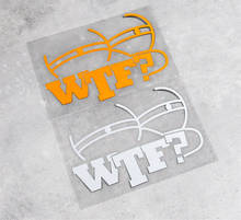 Слова WTF автомобильный Стайлинг виниловые наклейки Авто тело хвост окно декоративные наклейки 2024 - купить недорого