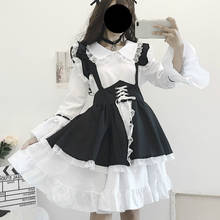 Vestido de dama Lolita gótico, conjunto de 2 piezas, manga acampanada, estilo japonés Kawaii, para Halloween 2024 - compra barato