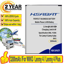 Top Brand 100% New 3200mAh Battery for WIKO 3913 Lenny 4 / WIKO Lenny 4 Plus 4+ Batteries + free gfit 2024 - buy cheap