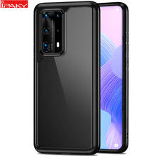 for Huawei P40 Case iPaky P40 Pro Silicone Acrylic Hybrid Shockproof Transparent Case for Huawei P40 Pro Case 2024 - buy cheap