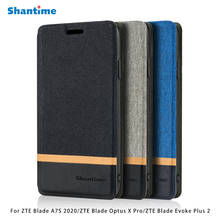 Funda de teléfono de cuero PU para ZTE Blade A7S 2020, carcasa con tapa para ZTE Blade Optus X Pro Blade Evoke Plus 2, carcasa trasera de silicona 2024 - compra barato