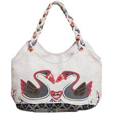 Nice national prints small lady Shopping handbags!Hot bohemian string appliques lady casual carrier New All-match Day clutches 2024 - buy cheap