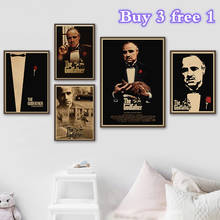 Godfather Classic Movie Kraft Paper Poster Series Vintage  Bar Cafe Home Decorative Painting Wall Sticker 2024 - buy cheap