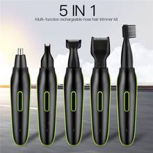 5 in 1 Nose Ear Hair Trimmer For Men Clipper Ear Face Eyebrow Nose Hair Removal Trimer Eyebrow Shaver Haircut Groomer Device 2024 - buy cheap