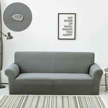 Capa de sofá elástica à prova d'água, cor sólida, funcional, antiderrapante, almofada, envoltório apertado, cobertura têxtil para sofá 2024 - compre barato