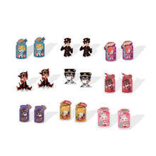 Brincos de acrílico jibaku shounen, brinquedo de tamanho 1 par com laço de vaso sanitário, joias para meninos e meninas 2024 - compre barato