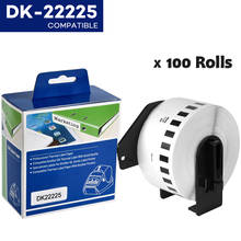 100Rolls DK-22225 Compatible for Brother Labels DK 22225 DK 2225 DK 225 Continuous Labels for QL570 QL700 2024 - buy cheap