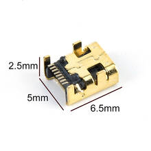 10pcs Mini USB 8 Pin Female Jack Pcb Smt Socket Connector Welding Female Jack 8P Gold Plated Connector Plug 2024 - buy cheap