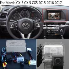 Câmera de visão traseira para mazda drive cx 5 cx5 2013 2014 e tela original rca, compatível com câmera de visão traseira automática, câmera de ré, hd, ccd 2024 - compre barato