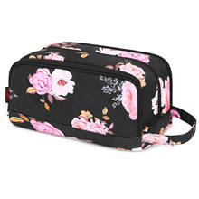 Double Layer Wash Bags Outdoor Travel Portable Storage Bag Cosmetic Bag Waterproof Storage Organizer Makeup Pouch Nylon  Floral 2024 - buy cheap