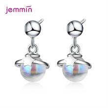 Magic Color Planet Dangle Earrings For Women Girls Genuine 925 Sterling Silver Earrings Women Fashion Jewelry For Party Dance 2024 - buy cheap