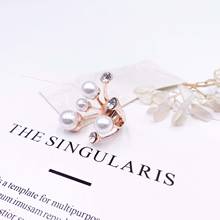Elegante retro oversize multi pérola anéis para mulher senhora cristal brilhante de swarovskis charme anel coreano jóias de casamento 2024 - compre barato