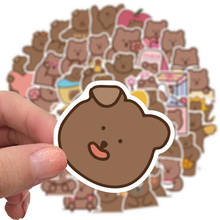 Adesivos de urso bonito de 10/50 segundos, adesivo decorativo de álbum de recortes coreano diy, etiqueta adesiva de papelaria kawaii 2024 - compre barato