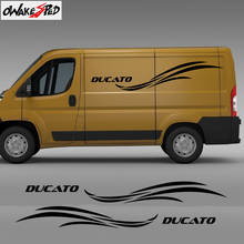 Both Side Stripes Decor Stickers Car Body Vinyl Decals For Fiat Ducato L1H1 L1H2 L2H1 L2H2 Auto Door Exterior Accessories Decal 2024 - buy cheap