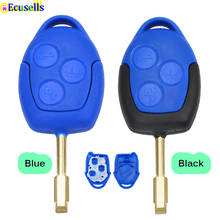 3 Buttons Remote Car Key Shell Case Fob for Ford Transit WM VM 2006-2014 P/N: 6C1T15K601AG Black or Blue FO21 Blade 2024 - buy cheap