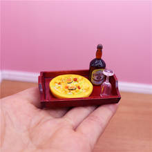 1:12 Miniature Dollhouse Tray Pretend Food Mini Pallet Blyth BJD OB11 Doll House Decoration Play Toys Accessories 2024 - buy cheap