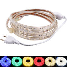 220V LED Strip Light 5050 Waterproof 60LED/m Flexible LED Ribbon Lights Dimmable Outdoor String 1m 2m 5m 10m 20m 30m 50m 100m 2024 - buy cheap