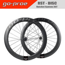 GO-PROE RST Road Bike Disc Brake Carbon Wheelset GD14 Ratchet System 36T Hub 24-24H Clincher Tubeless Rims 700c Cyclocross Wheel 2024 - buy cheap