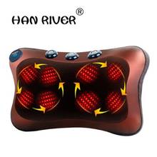 Cervical spine massager neck lumbar back multi-function body massage massage pillow, car cushion for leaning on 2024 - buy cheap