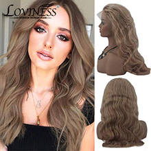 Hightlight-peruca longa ondulada, encaracolada, 13x4, sem cola, lace frontal, cabelo humano, brasileiro, remy, pré-arrancado 2024 - compre barato