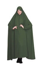 ИД мусульманское женское Молитвенное платье Рамадан индейка абайя молитвенная одежда с капюшоном длинное платье химар цзилбаб с полным покрытием исламское платье Burka Niqab 2024 - купить недорого