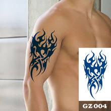 1Pcs Men's Fire Ink Tattoos Body Art Totem Waterproof Temporary Tattoo Sticker For Men Women 2024 - buy cheap