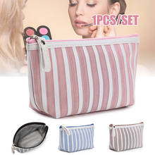 Makeup Pouch Travel Striped Printed Cosmetic Bag Toiletry Organizer Purse NYZ Shop 2024 - buy cheap