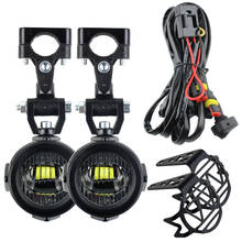 Suporte de lâmpada led para farol de neblina, cobertura para suporte de fio de motocicleta auxiliar, arreio para r1200gs f800gs f700gs f650 k1600 2024 - compre barato