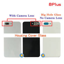 10Pcs Big Hole Glass No Lens For iPhone X XR / XS MAX 8 Plus 8G 11 Pro Max 11Pro Battery Cover Rear Back Housing cover Glass 2024 - buy cheap