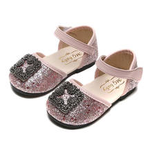 Skoex Kids Summer Sandals Girls Fashion Princess Sandal Sparkle Rhinestone Soft Bottom Breathable Children Little Girl Flat Shoe 2024 - buy cheap